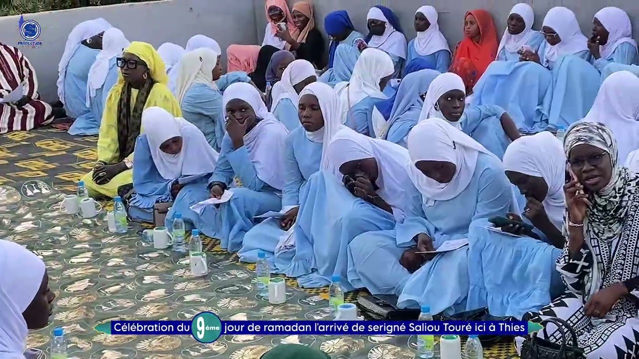 Célébration du 9ème jour de ramadan l’arrivée de serigne Salliou Touré 