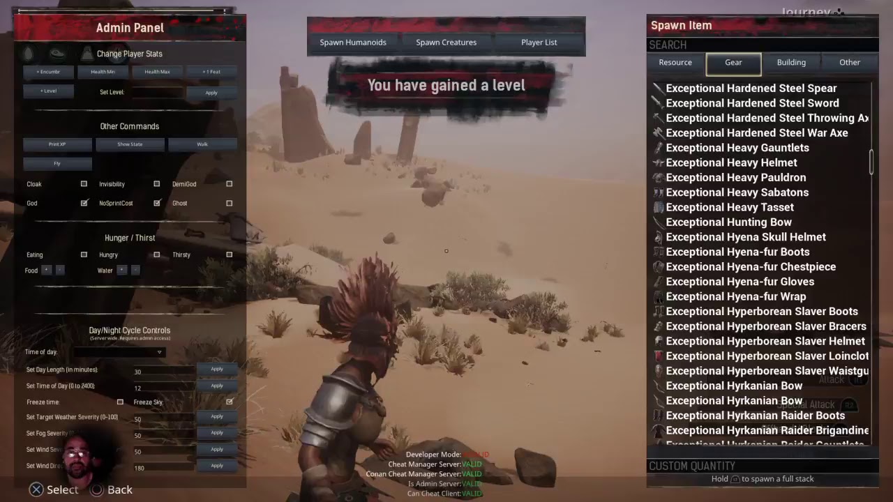 CONAN Exiles -  Creature Spawning Admin Fun Walkthrough (ADMIN) [PS4]