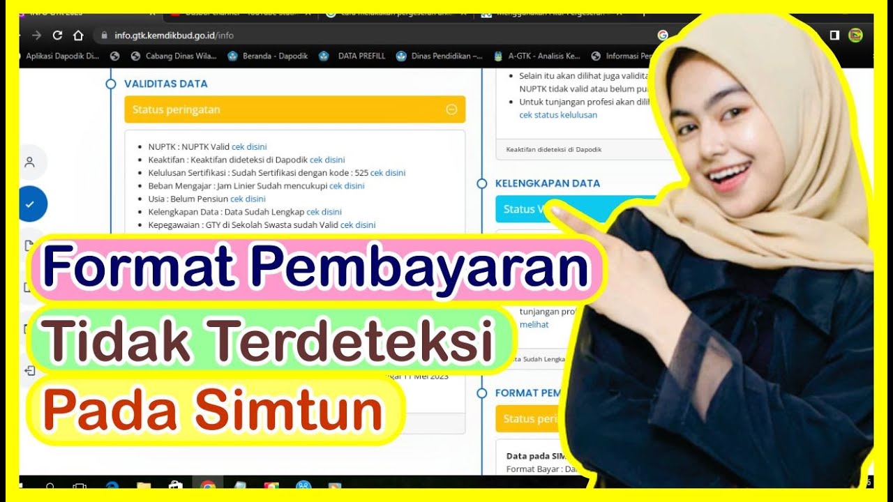 Info GTK Muncul Format Pembayaran Tidak Terdeteksi Pada Simtun