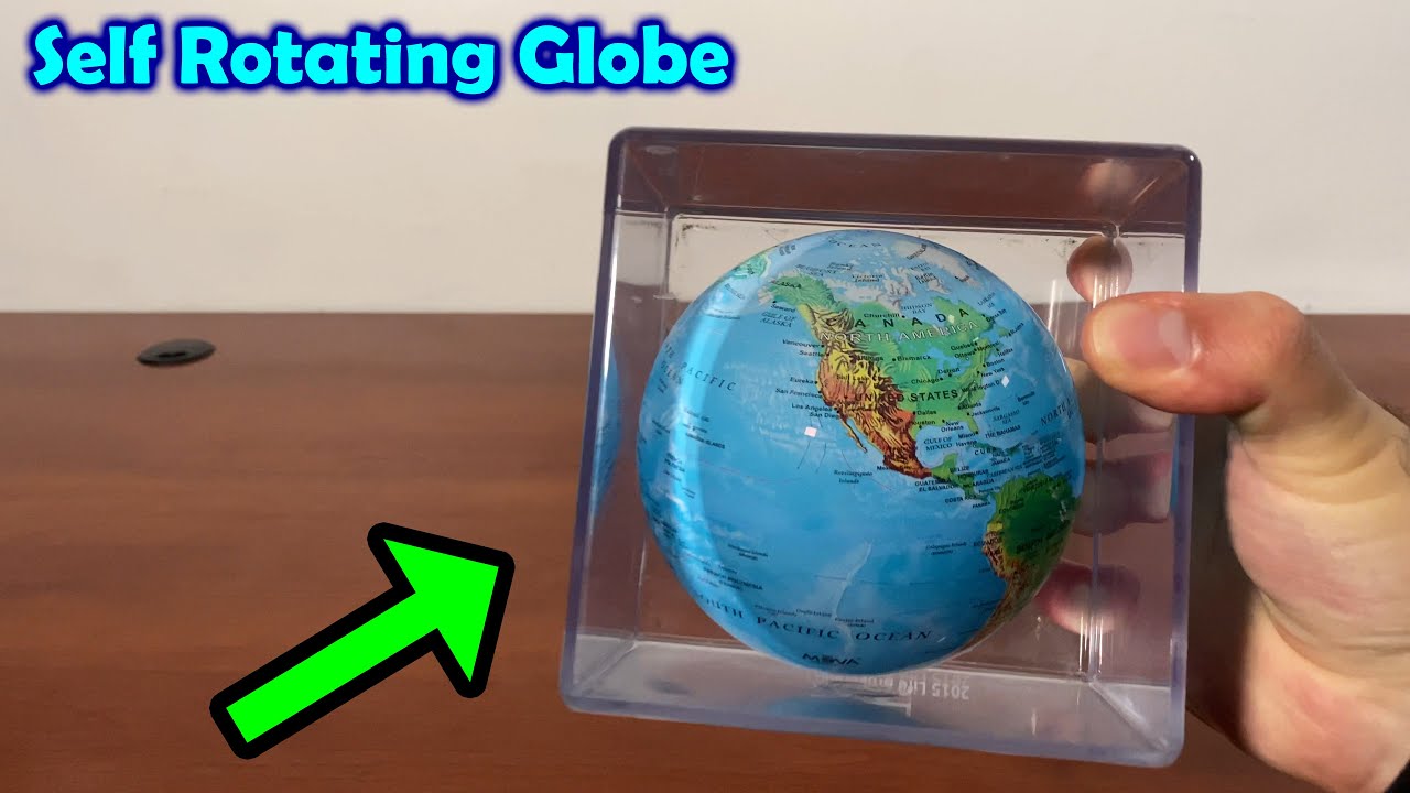 Mova Relief Map Globe Cube: Self Rotating Light Powered Globe 🌐 Gadgetify