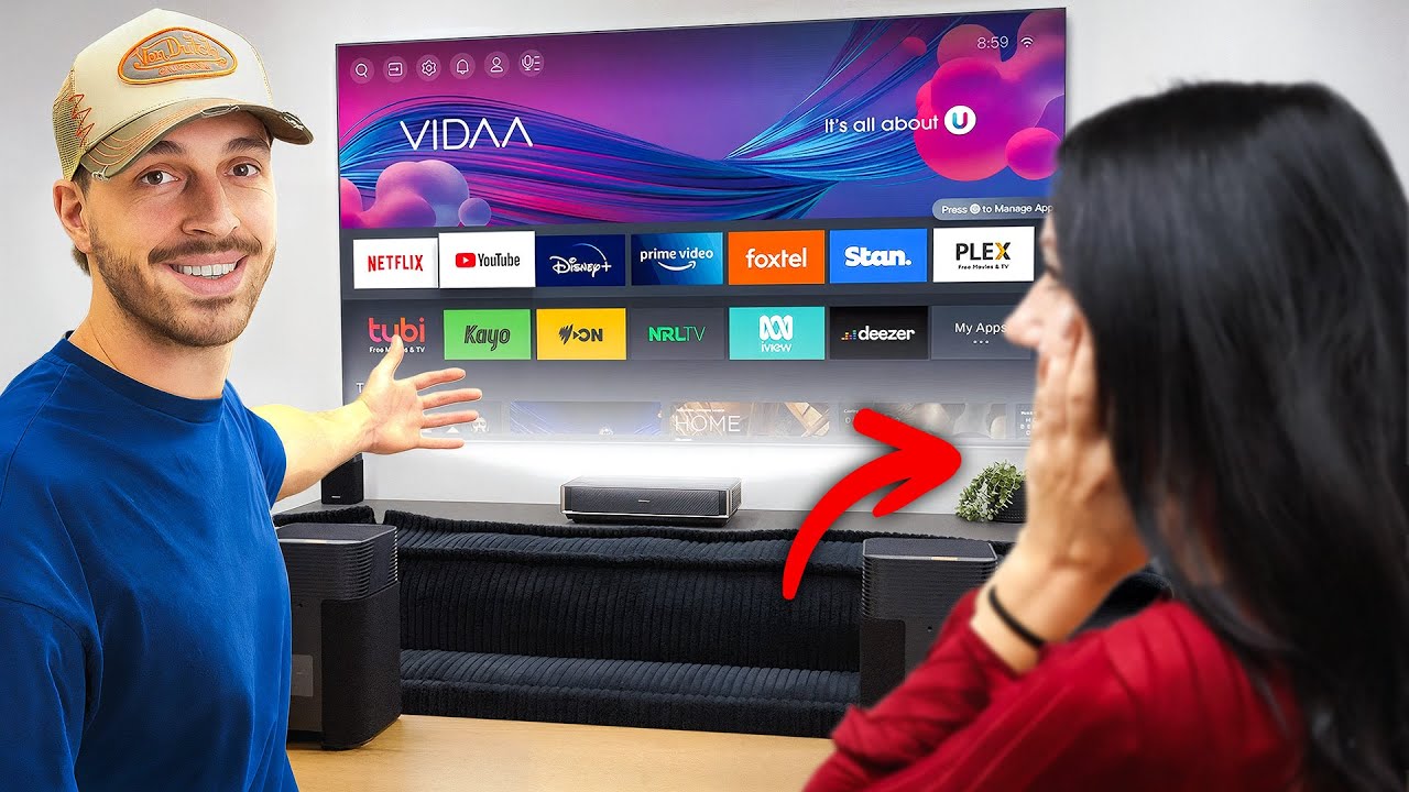 Wir bauen Ihr 2000€ Heimkino auf, aber gefällt es Ihr?