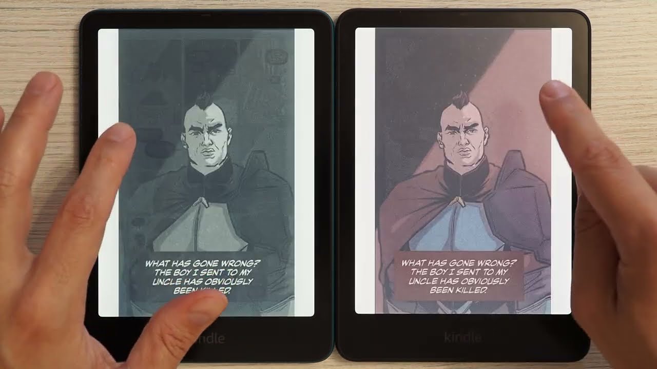 Kindle Paperwhite 6 vs Kindle Colorsoft - komiksy