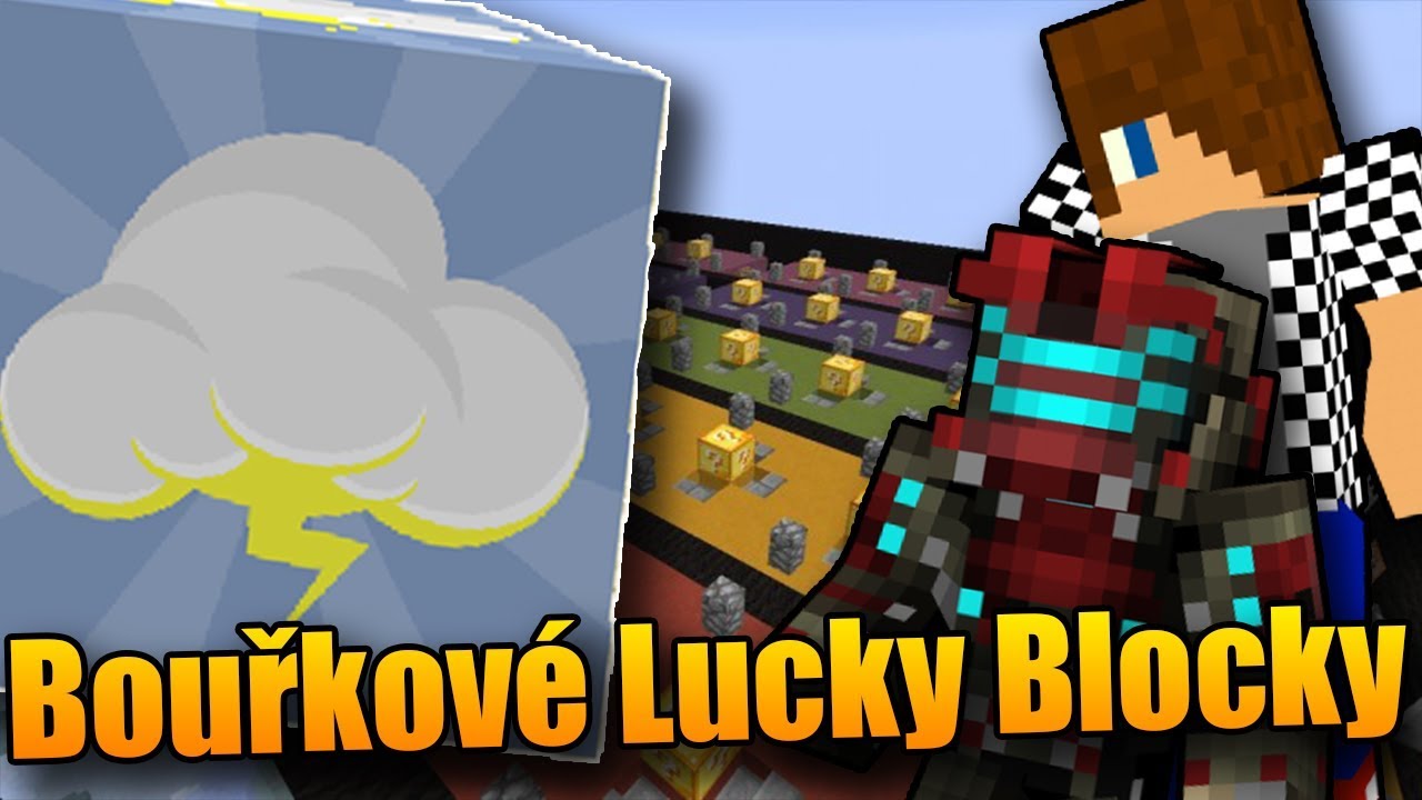 &Scaron;&Iacute;LEN&Eacute; BOUŘKOV&Eacute; LUCKY BLOCKY! - Minecraft Lucky Block Race w/Bauchyč