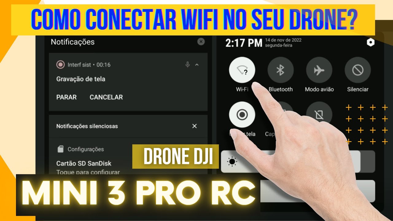 Como conectar o WIFI no Controle Drone DJI Mini 3 PRO RC | Tutorial | Atualizar Firmware pelo RC |