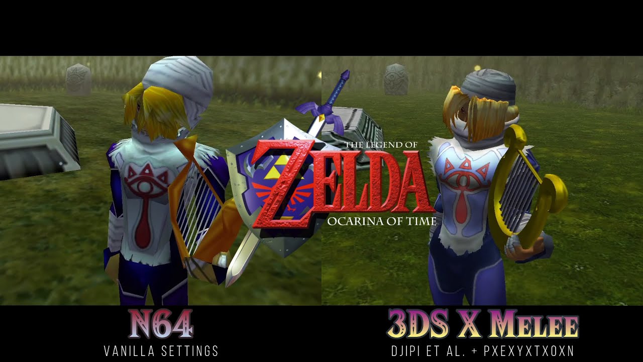 Ocarina of Time (N64) vs Ship of Harkinian (PC Port) - Side by side comparison