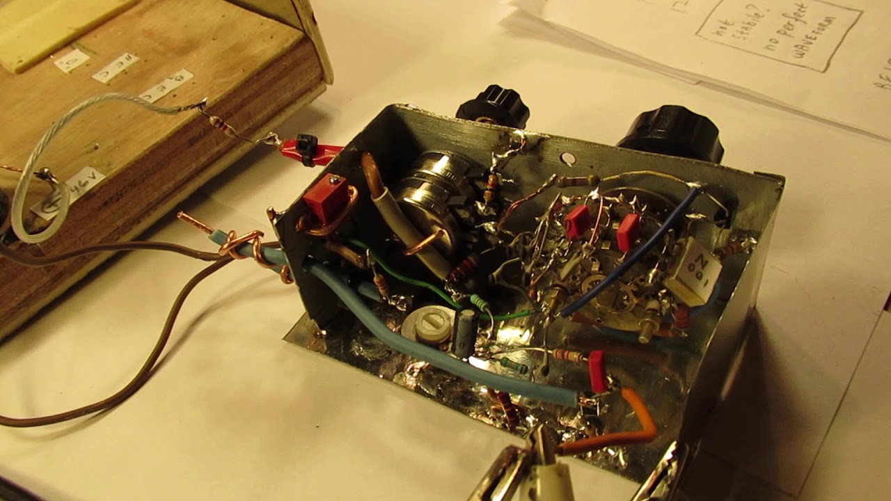 2 transistor Multivibrator VCO going from 8 MC - 53 MC and higher VLOG/experiment/schematic VCO