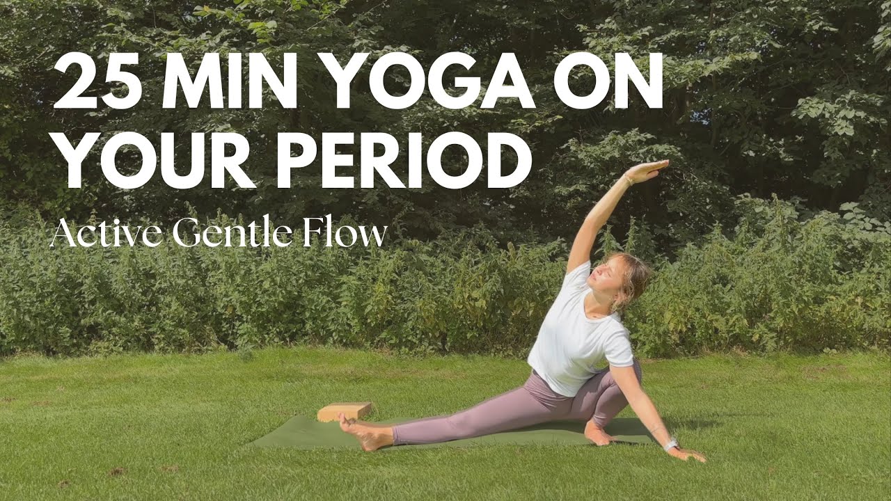 Period Yoga: 25 Minute Flow for Cramps & Menstruation | Active & Gentle Flow 🩸