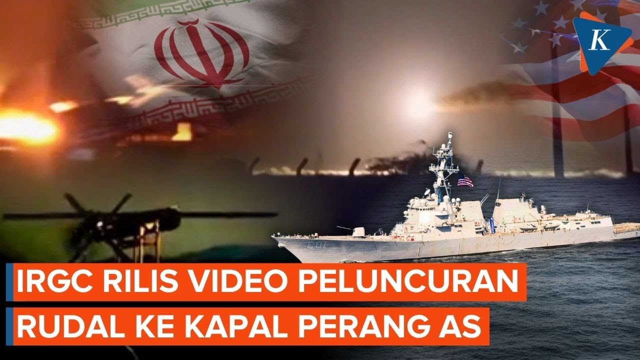 Detik-detik Rudal Iran Serang Kapal AS di Selat Hormuz