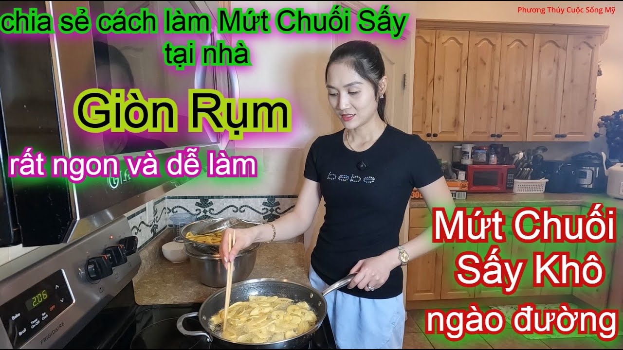 MÚT CHUỐI SẤY KHÔ NGÀO ĐƯỜNG_Chia Sẻ Cách Làm Mứt Chuối Sấy Tại Nhà_Giòn Rụm,Rất Ngon và Dễ Làm