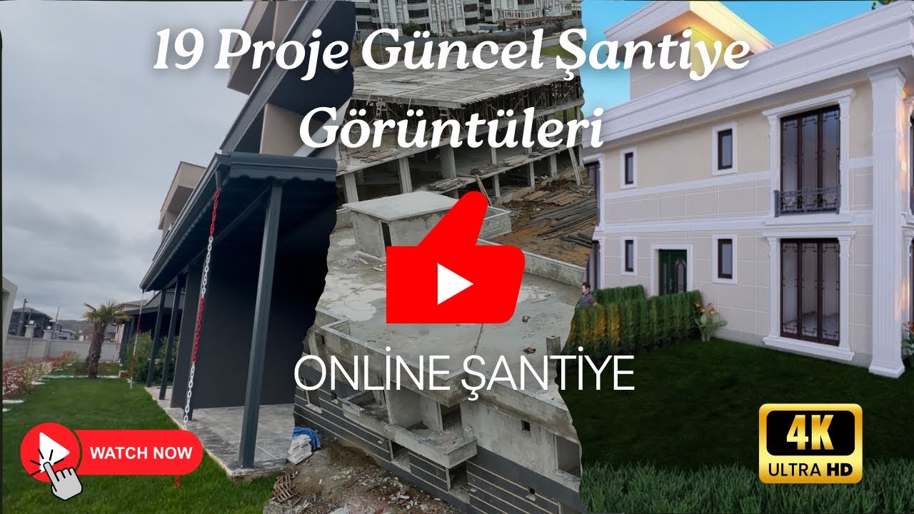 3 PROJE TESLİM İÇİN HAZIR! 19 Projemizin İnşaat Durumlarını Merak Eden Müşterilerimiz İçin Paylaştım