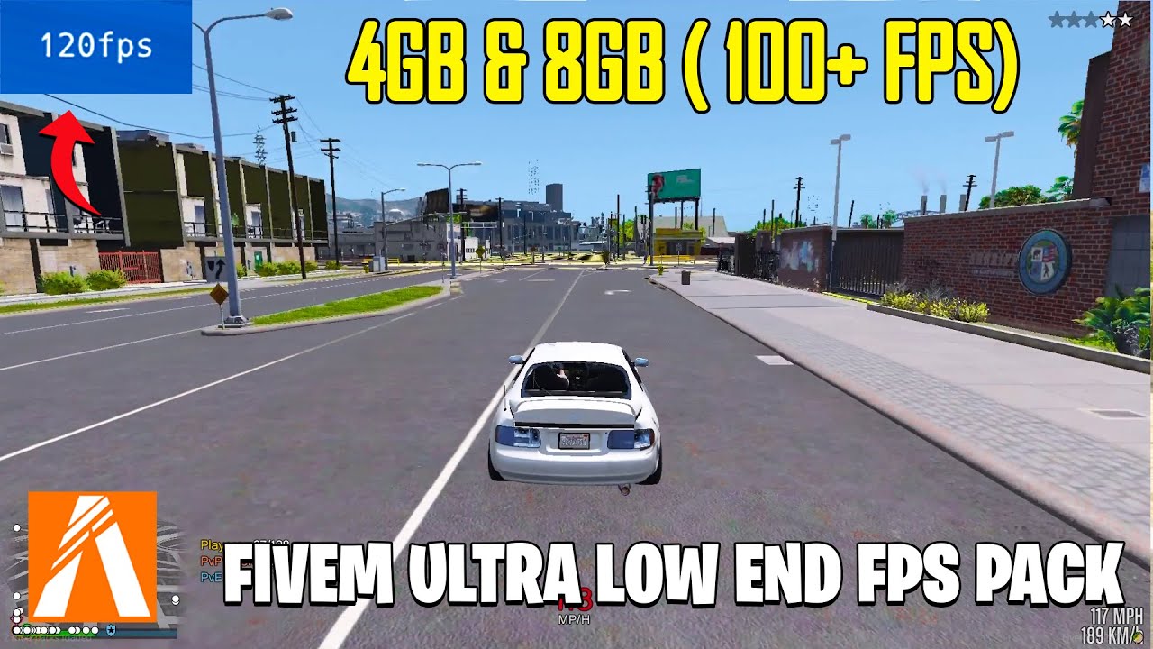 FiveM [ GTA V ] Ultra Low End PC FPS Pack For (4GB & 8GB RAM 100+FPS) | No Lag & MAX FPS