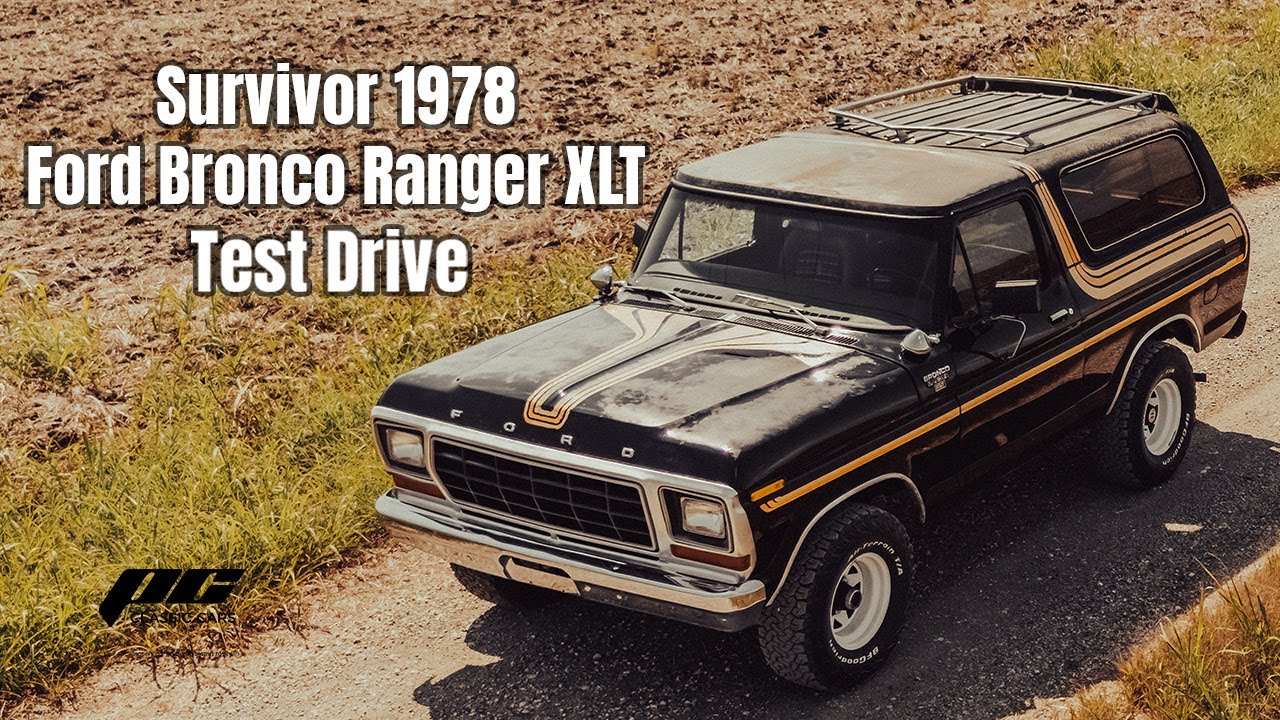 *SOLD* Survivor 1978 Ford Bronco Ranger XLT Test Drive - Numbers Match 400 - Auto - AC