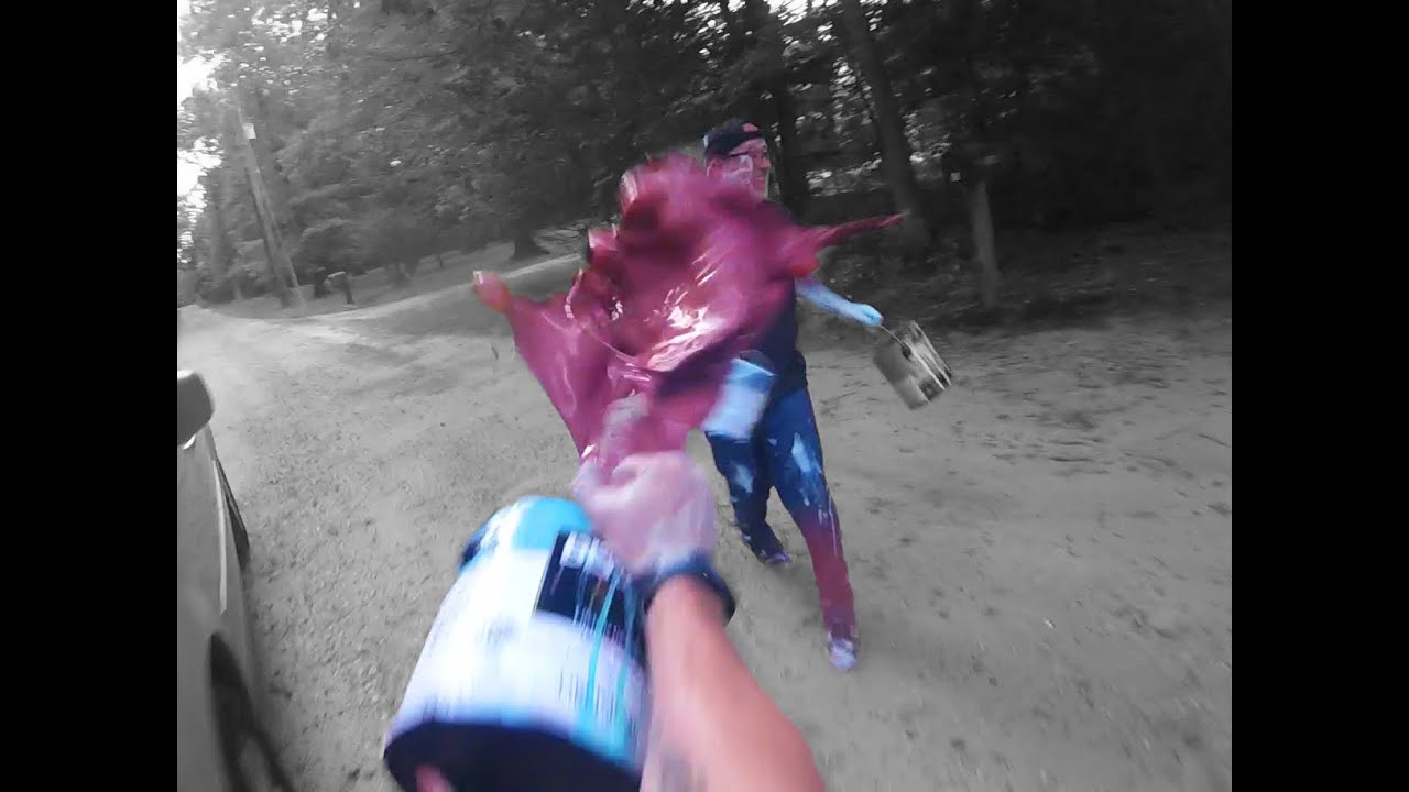 UNCLE LARRY COVERED IN PAINT!