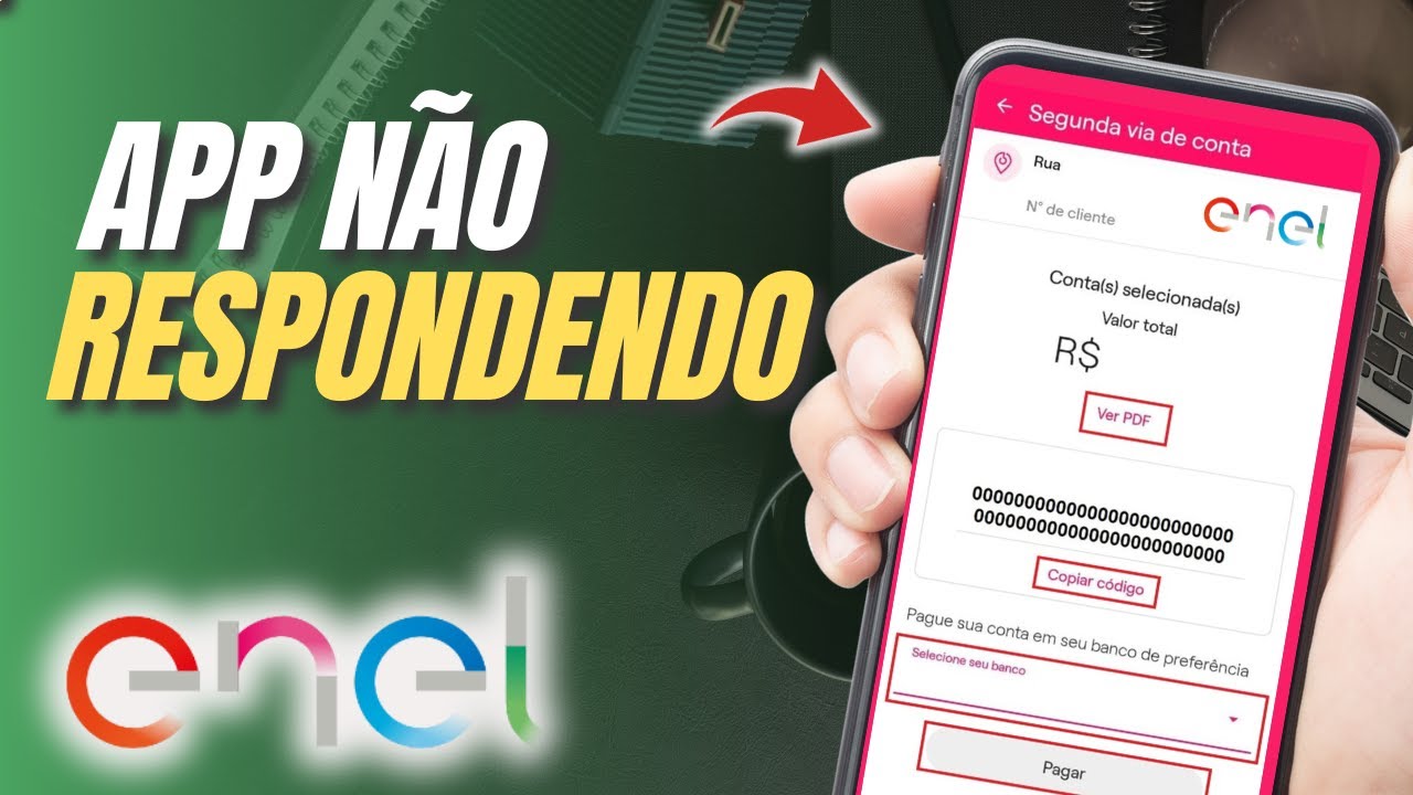 Como resolver  app APP ENEL n&atilde;o respondendo