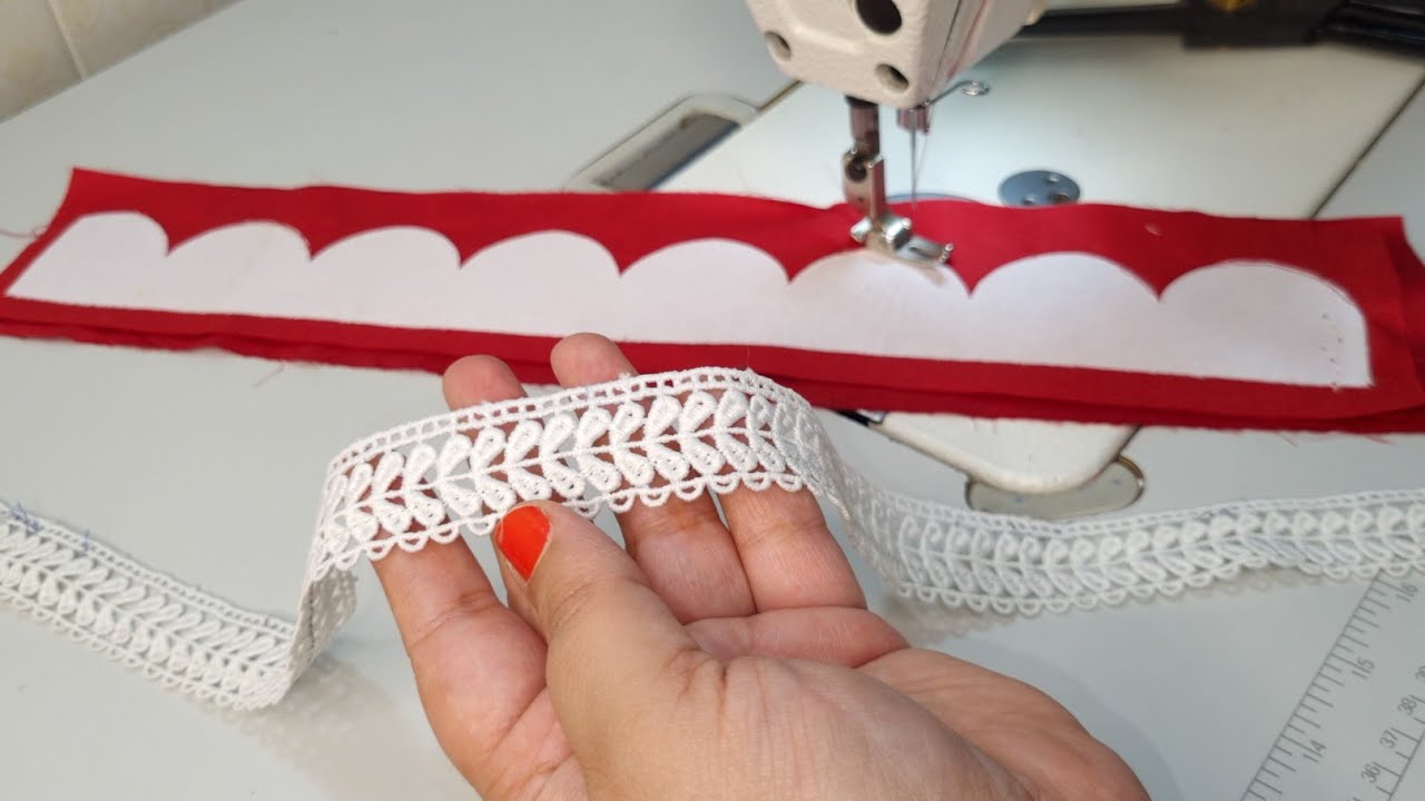 Trouser पर Cutwork और Lace लगाकर बनाएं ख़ूबसूरत Design/ Latest Trouser Design with Cutwork