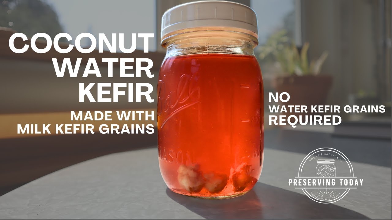 Make Coconut Water Kefir with Milk Kefir Grains
