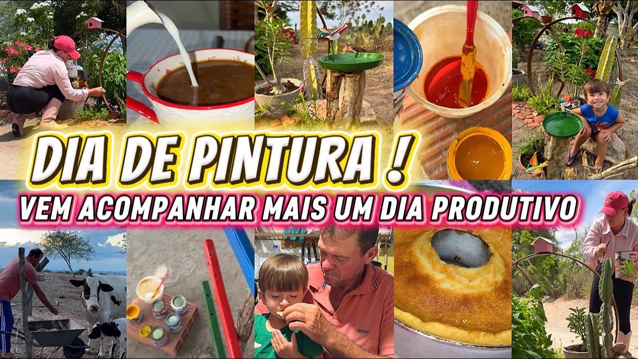 AOS POUCOS TÁ FICANDO LINDO / FOMOS NA CASA DOS MEUS PAIS 