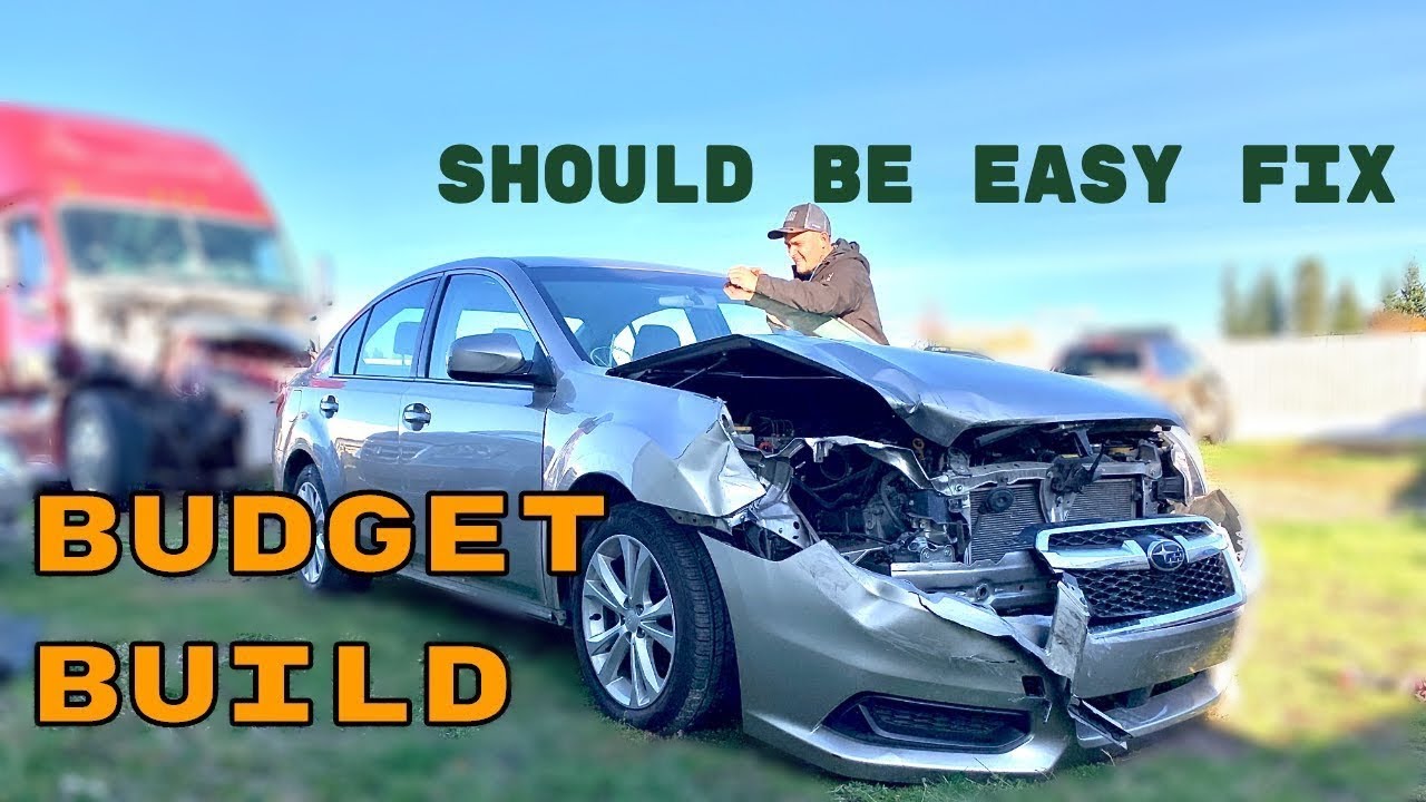 Rebuilding A Wrecked 2014 Subaru Legacy ( Budget Build ) From Auction. Part 1