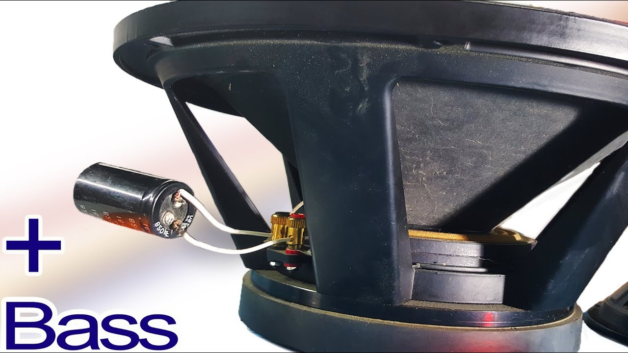 How to increase bass using capacitor, 2 bass boost tips for the simplest speaker