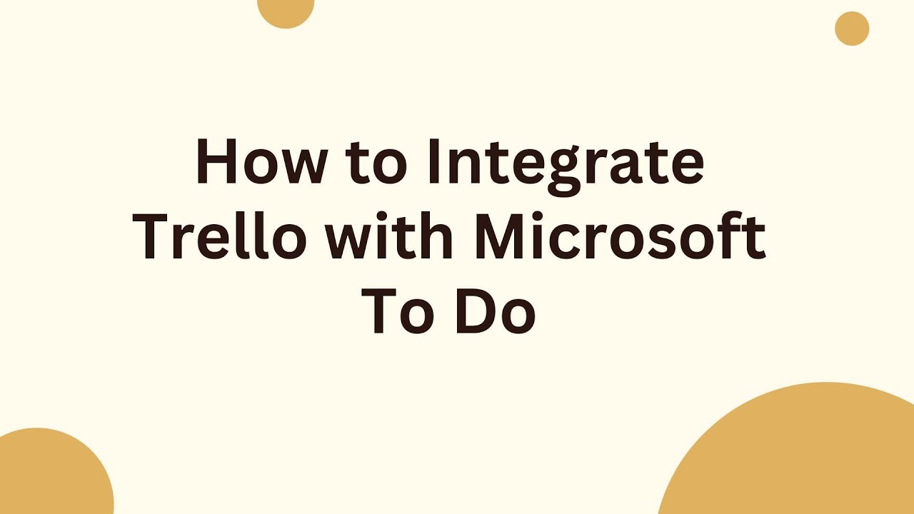 How to Integrate Trello with Microsoft To Do