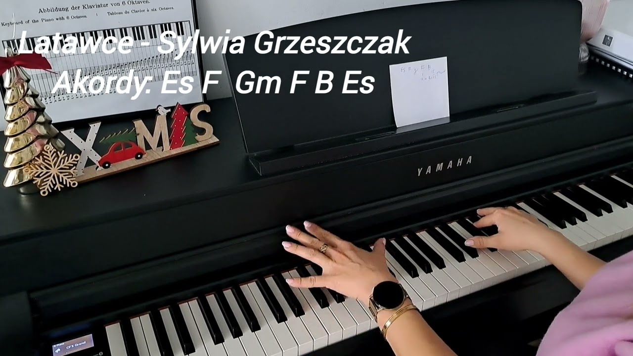 Latawce - Sylwia Grzeszczak (piano tutorial Magdalena Pilawska)