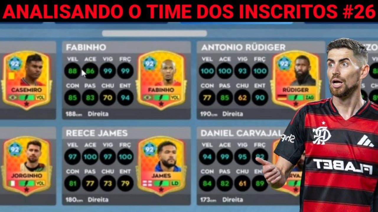 DLS 26 | Analisando o Time dos Inscritos #26 ( Ele tem o Jorginho Lendário )