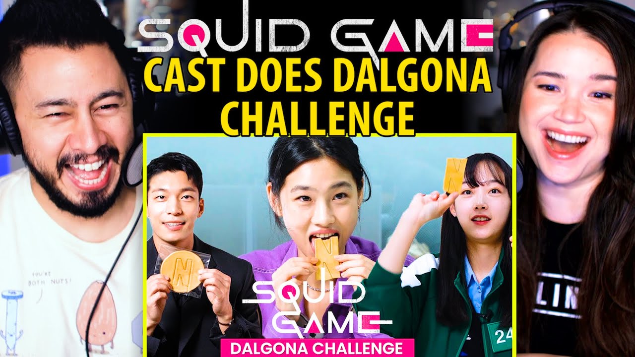 SQUID GAME Cast Does Dalgona Challenge!! | Reaction