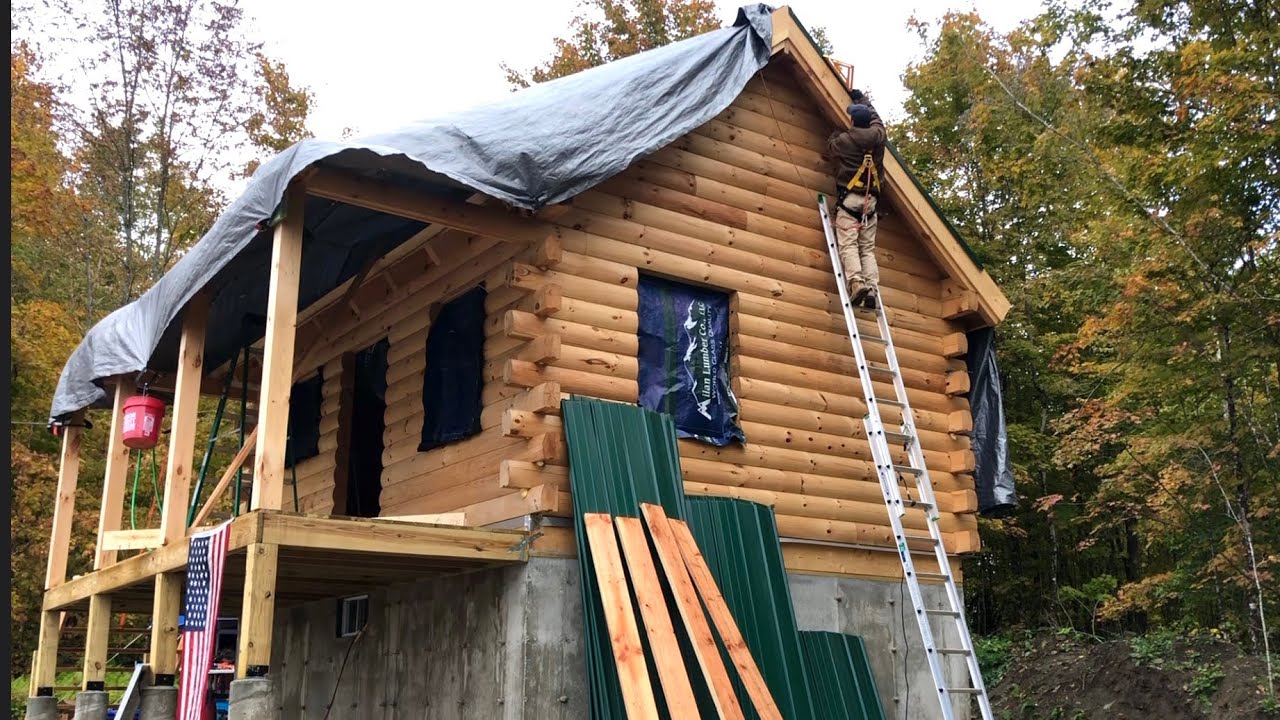 [EP:38] The first roof panels installed