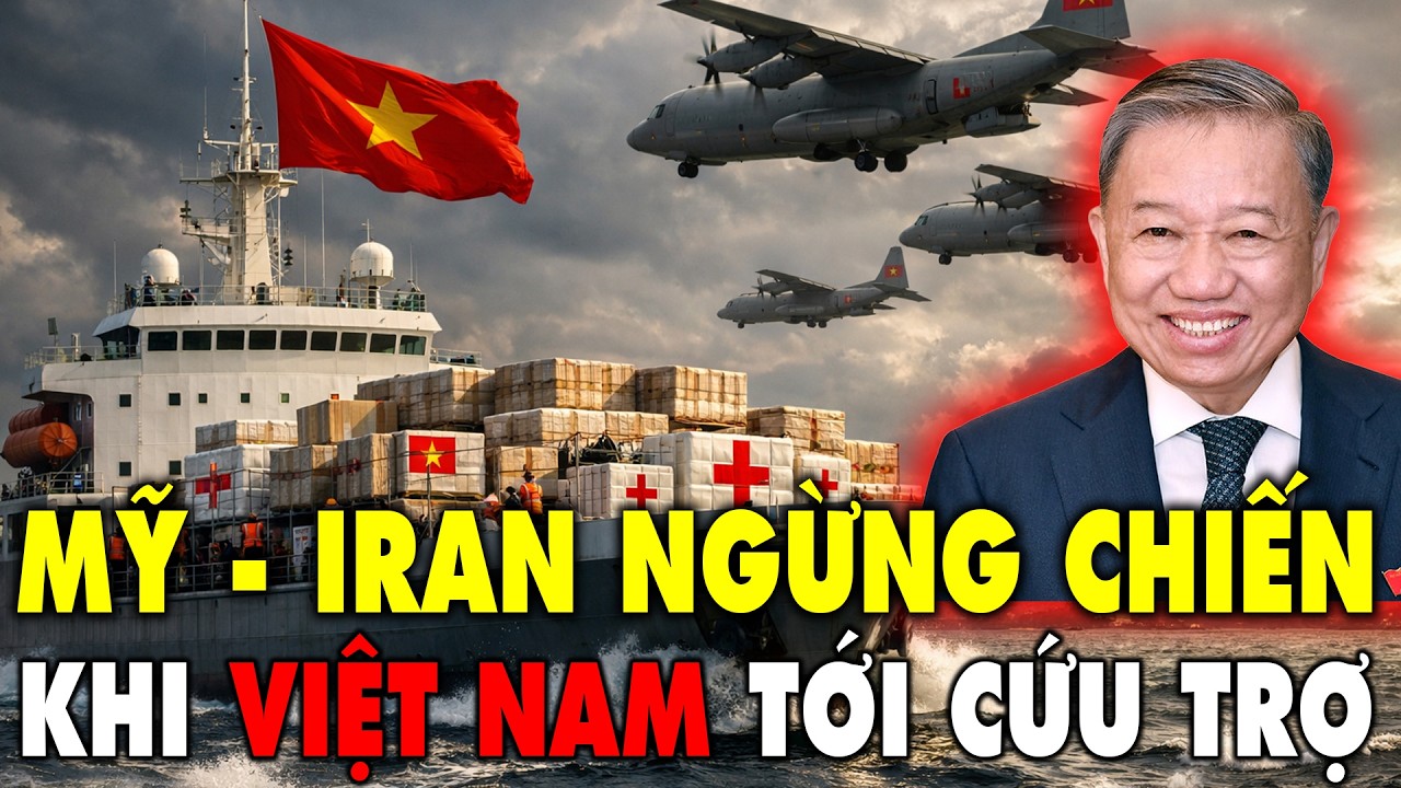 Việt Nam vượt hiểm nguy cứu trợ nhân đạo Iran, Quốc Tế kính nể đoàn viện trợ lá cờ đỏ sao vàng