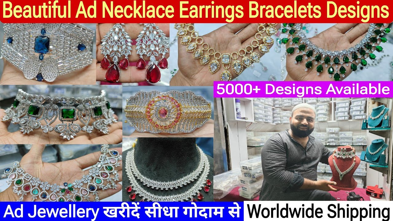 AD Jewellery Wholesale Market in delhi | American Diamond ad Jewellery Wholesalers in Sadar Bazar