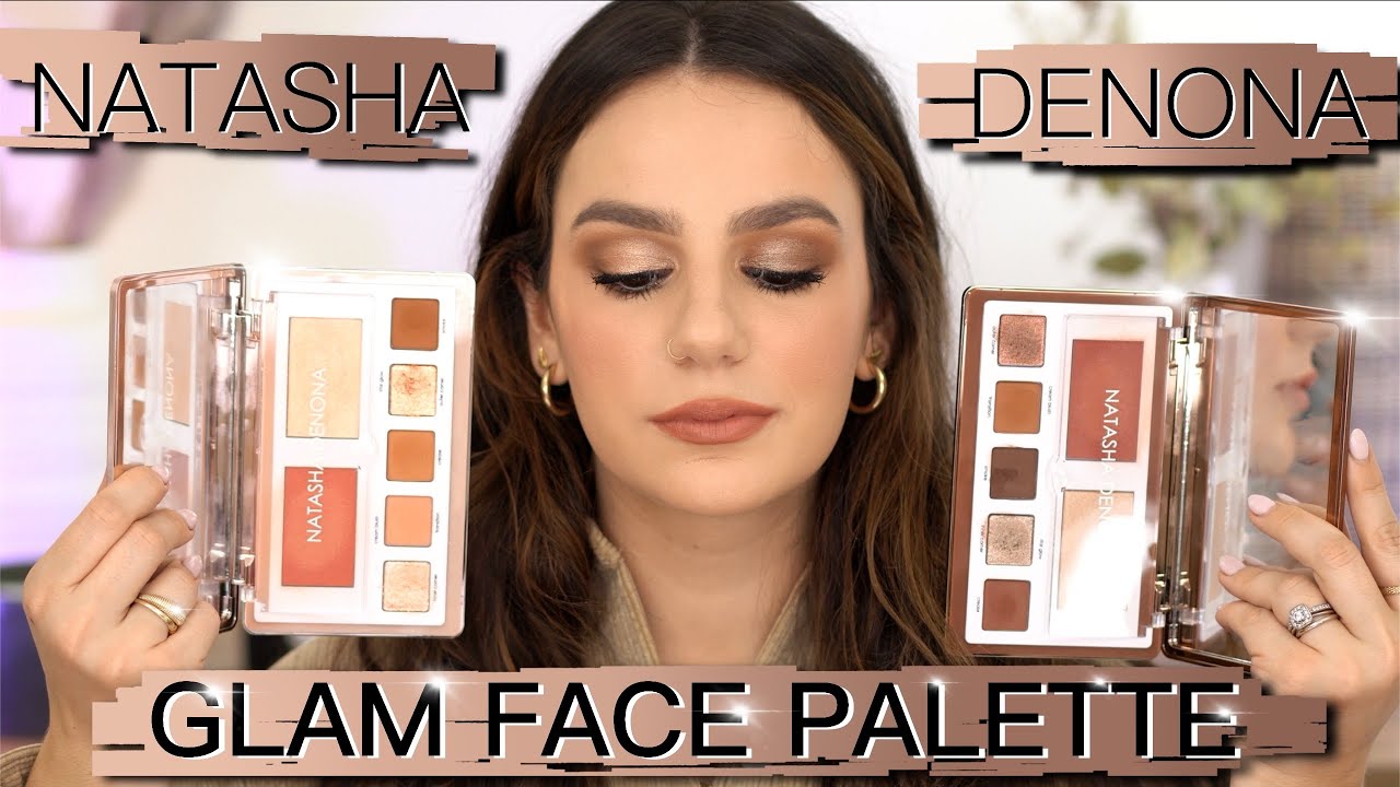 NATASHA DENONA GLAM Face & Eyes PALETTE : LIGHT and DARK !!! Comparison, Application and Review