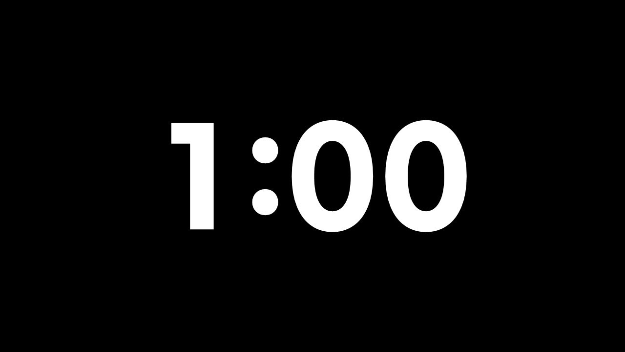 1분 타이머 / 1 Minute Timer