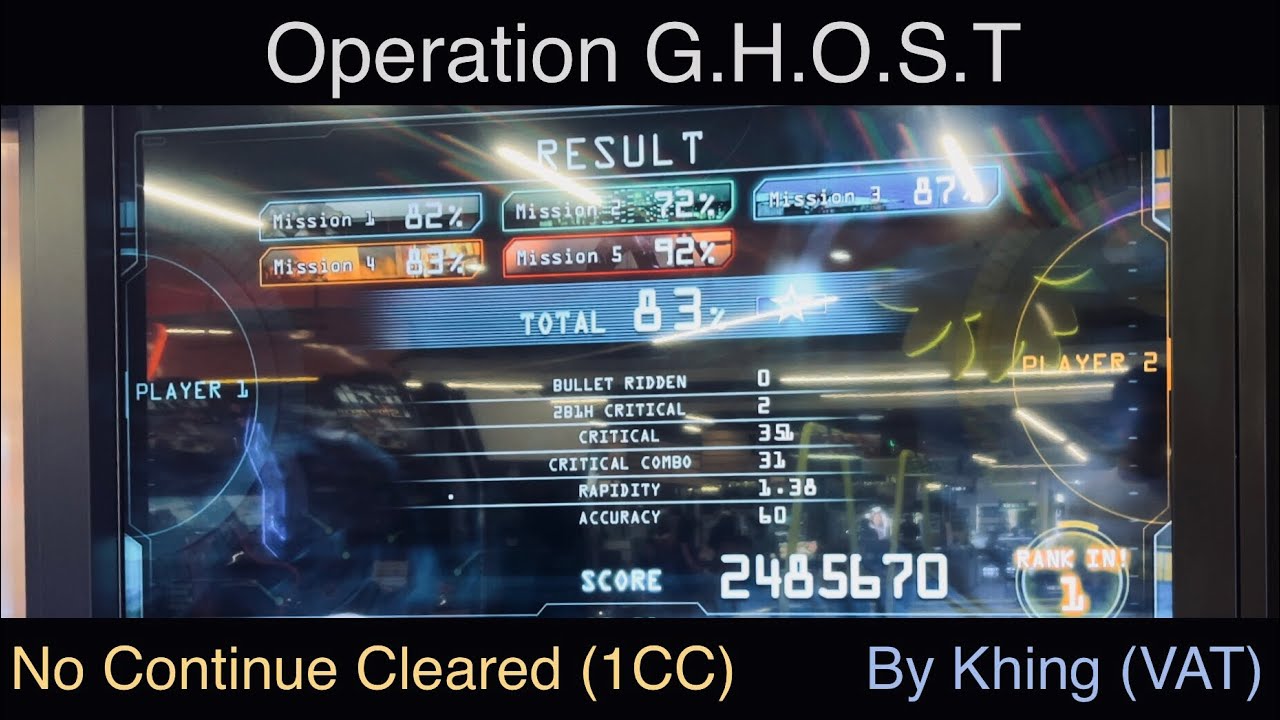 Operation GHOST No Continue Cleared (2.48M) เหรียญเดียวจบทั้งเกม 1CC