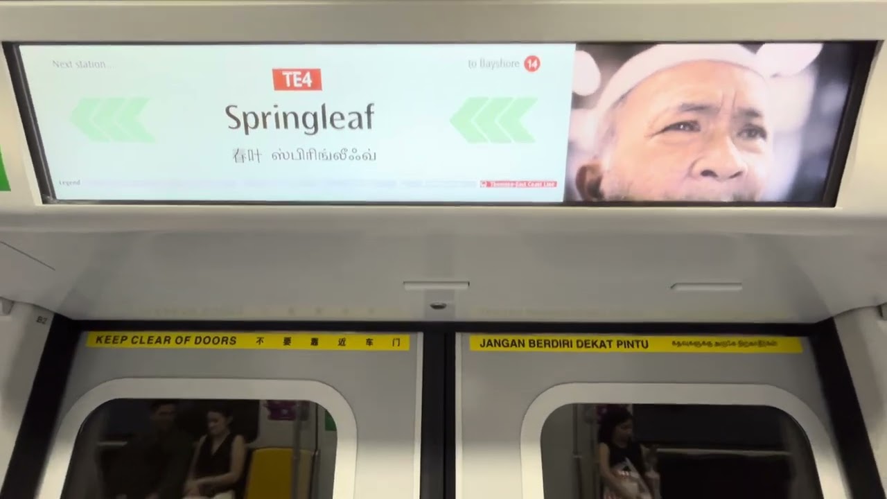 (Full Ride of the TEL) Singapore MRT train ride from Woodlands North to Bayshore