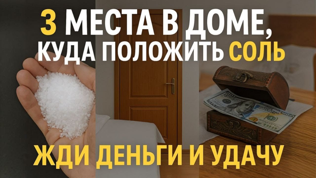 Так делают богатые: 3 места, куда нужно положить соль