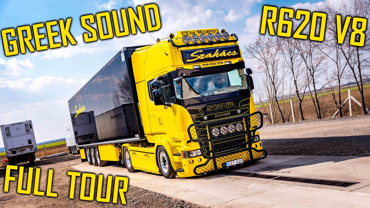 WALKAROUND & SOUND: Scania V8 'The Reaper' // *Szakács Trans* *Greek Sound*