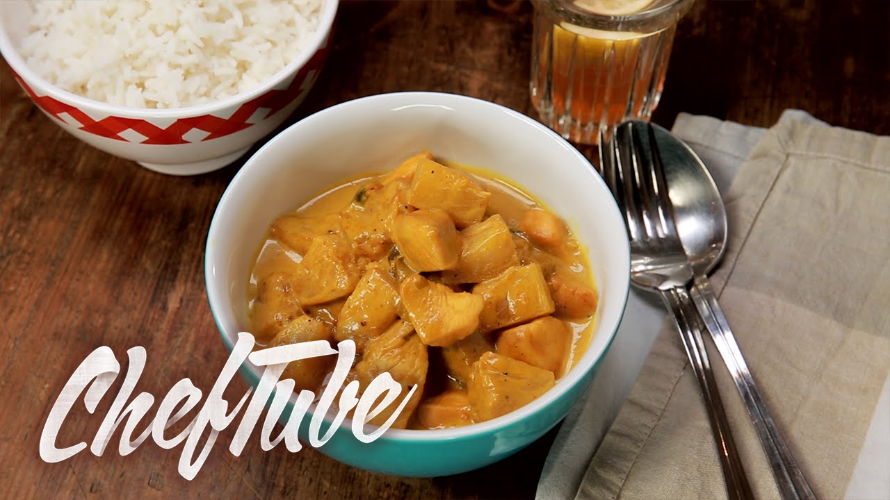 Comment Faire Poulet Ananas Curry Au Riz - Recette dans la description