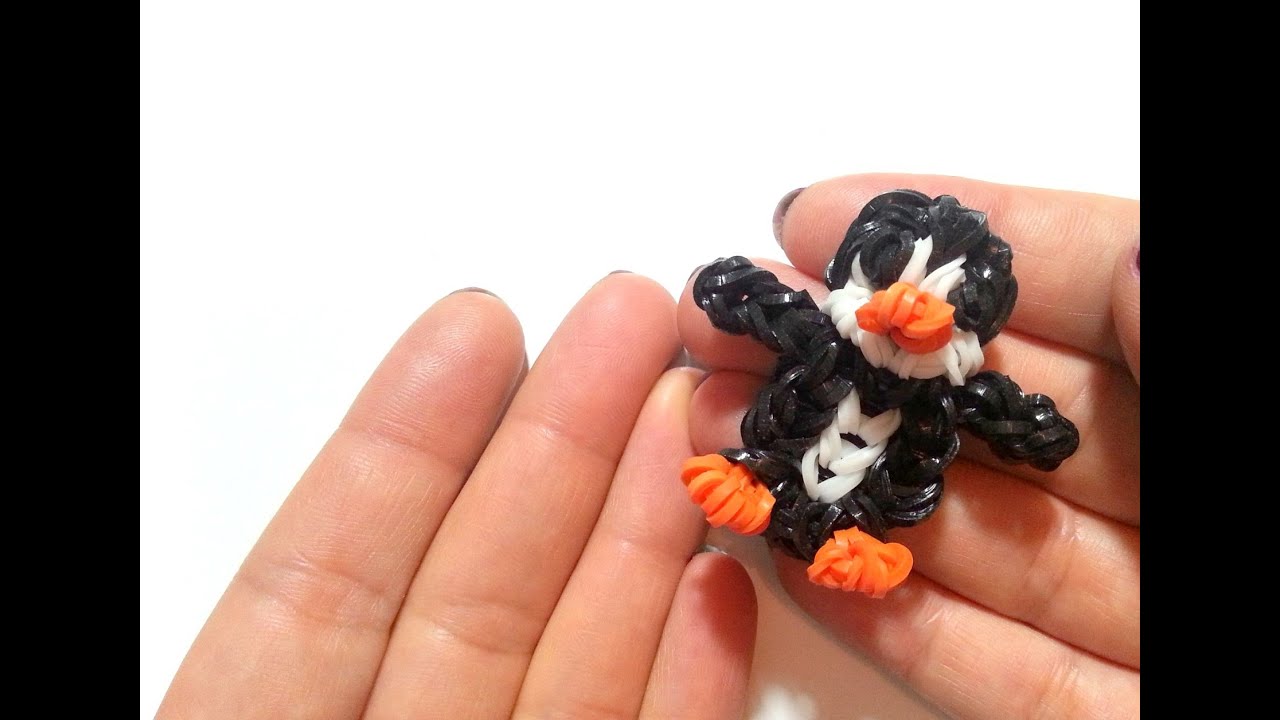 Comment faire un pingouin avec des élastiques sans machine