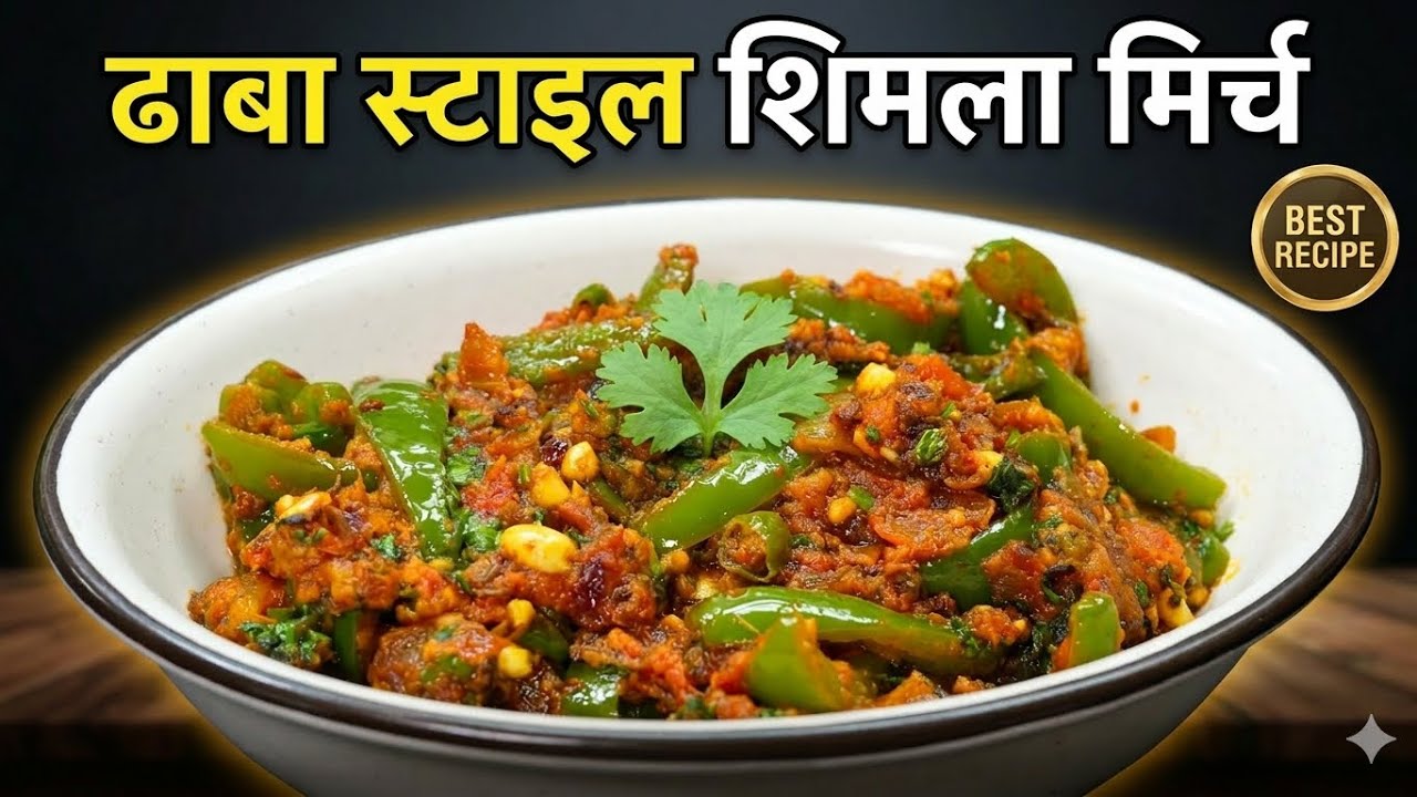 सिर्फ़ एकबार मेरे तरीक़े से शिमलामिर्च की सब्ज़ी बनाकर देखिए,इस सब्ज़ी के आगे आपको पनीर—Shimlamirch