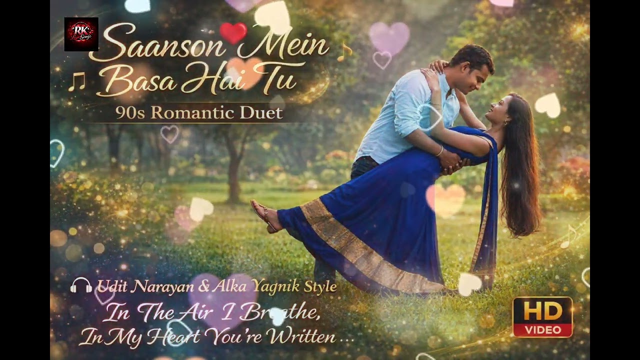 💞Saanson Mein Basa Hai Tu | 90s Bollywood ❤️Romantic Melody | Heart Touching Love Song💞