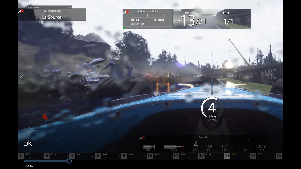 Assetto Corsa BUG - SPA Heavy Rain 2026 Pure - RTX3070