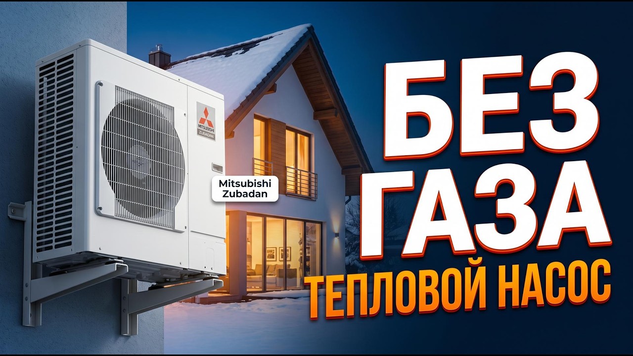 Как обогреть частный дом без газа. Обзор объекта с тепловыми насосами Mitsubishi Electric, MDV
