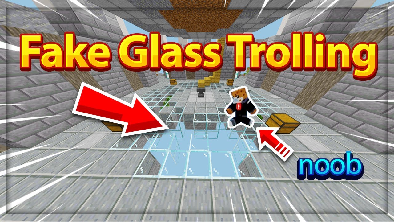Fake Glass Trolling In Skywars?!