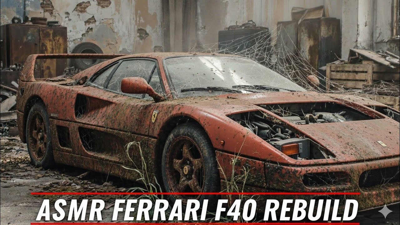 ASMR Restoration: Abandoned 1989 Ferrari F40 | Full Mechanical Rebuild