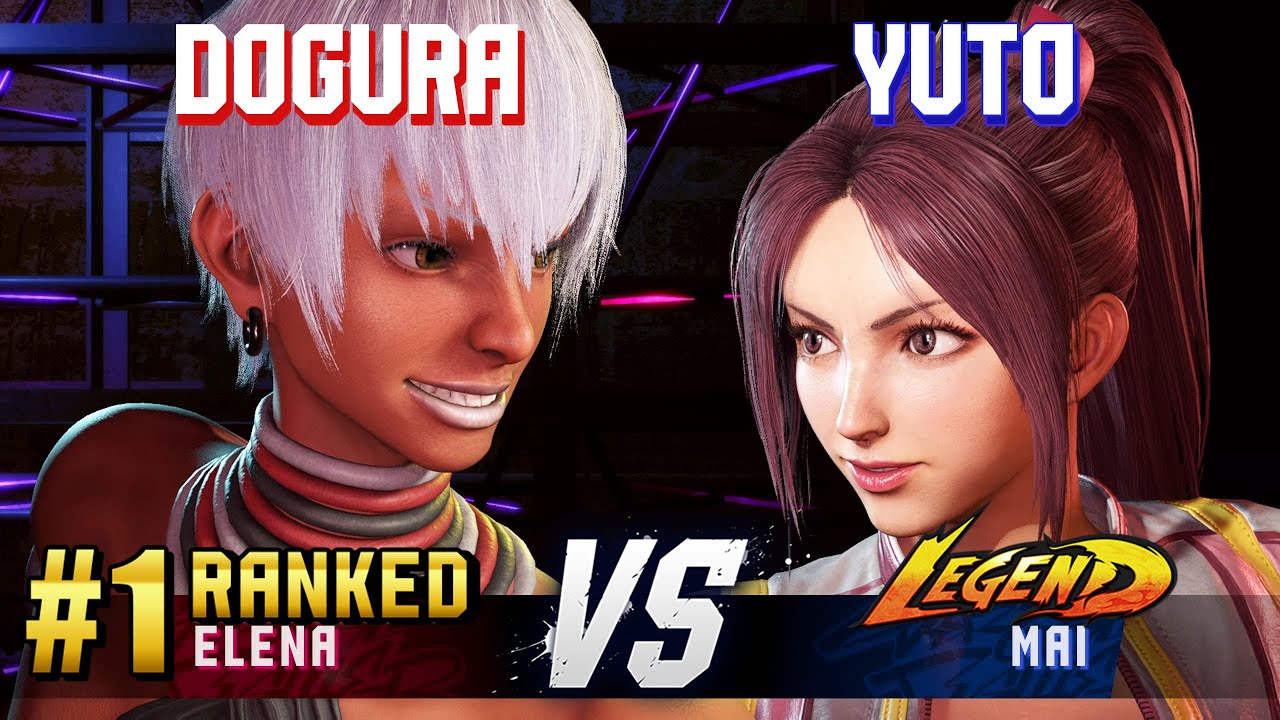 SF6 ▰ DOGURA (#1 Ranked Elena) vs YUTO (Mai) ▰ High Level Gameplay