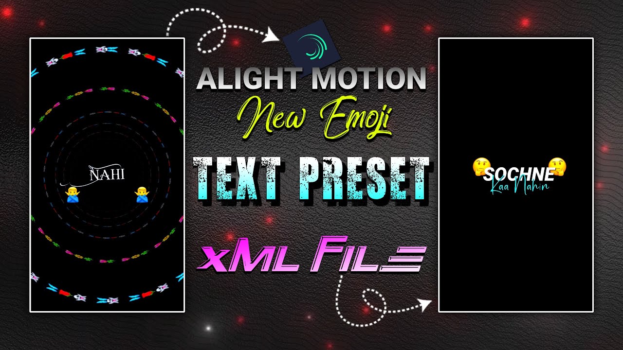 New Viral Emoji Text Animation Video Editing 😻 trending video editing || Text effect alight motion