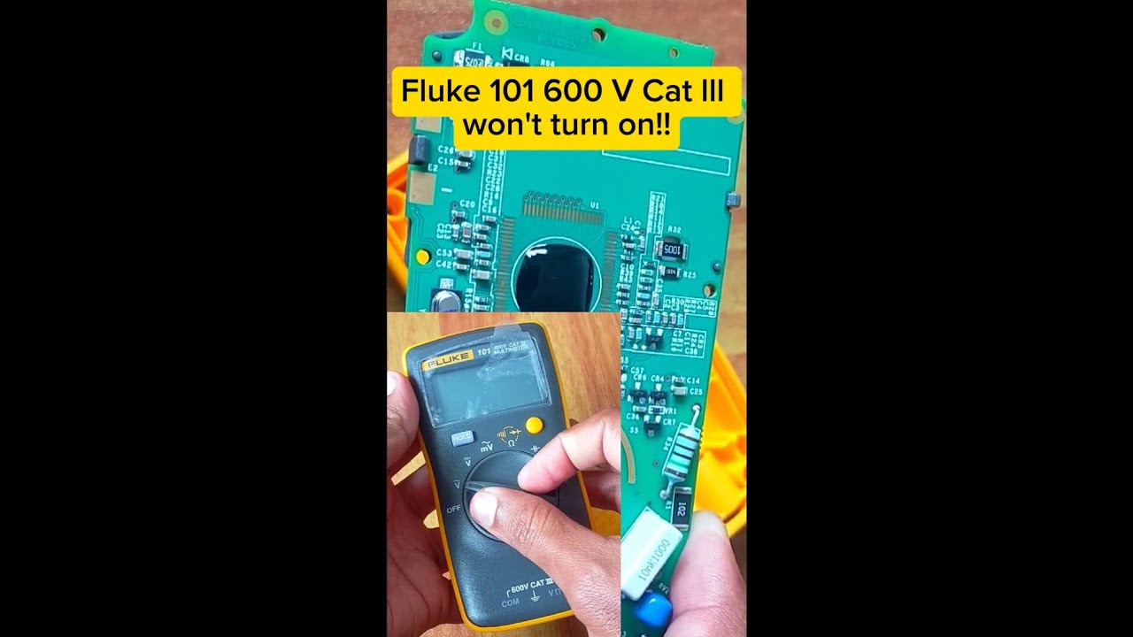 Troubleshoot Fluke 101 multimeter won't turn on #repairing #troubleshoot #fluke #multimeter #diy 