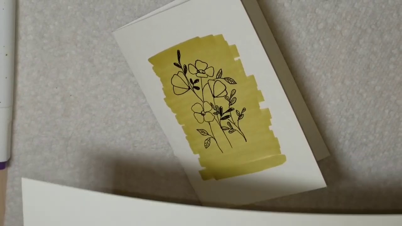 #121 Quick and easy cards and gift tags using alcohol ink markers and micron pen