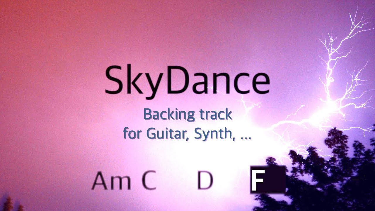 Sky Dance, EDM backing track for Guitar or any Soloist, A-minor, 125 bpm. Enjoy plaing along!